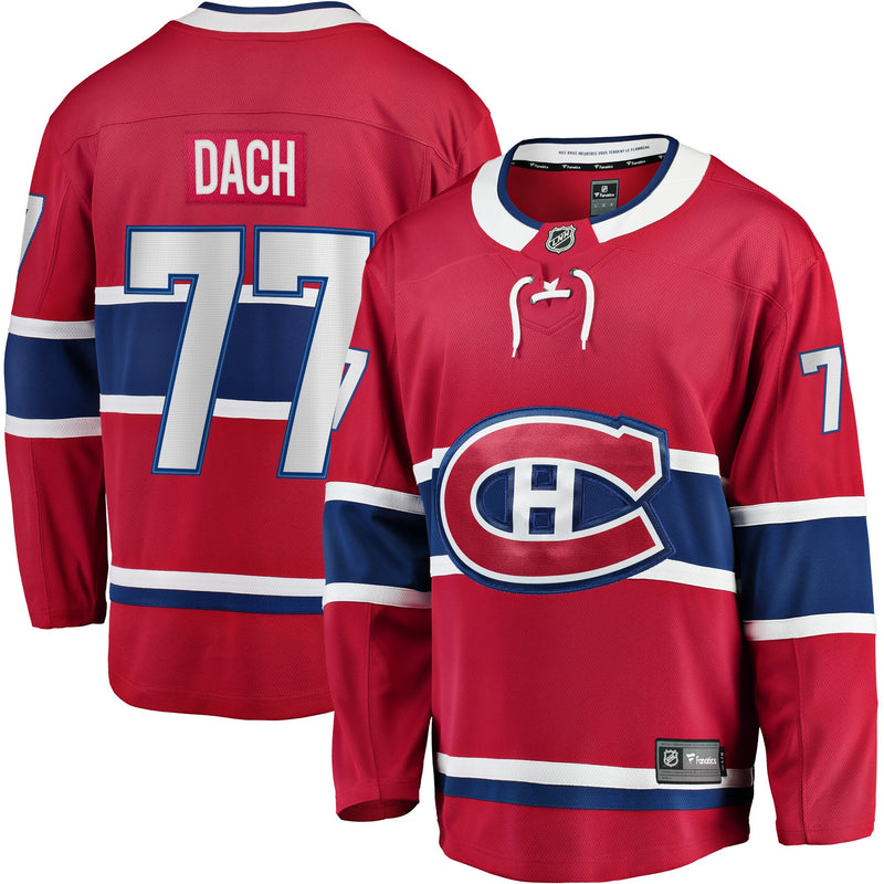 Montreal Canadiens Kirby Dach Fanatics Red Home Breakaway Player Jersey