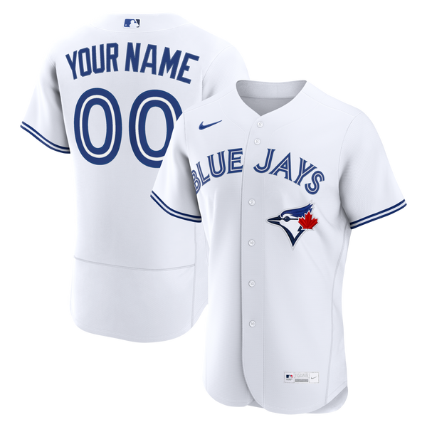 Toronto Blue Jays Nike White Home Authentic Custom Jersey