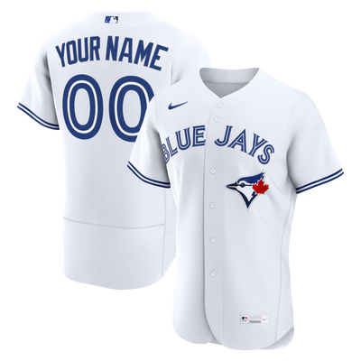 Toronto Blue Jays Nike White Home Authentic Custom Jersey