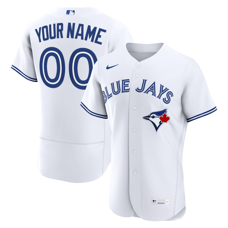 Toronto Blue Jays Nike White Home Authentic Custom Jersey