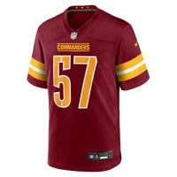 Washington Commanders Nick Bellore Nike Burgundy Team Game Jersey