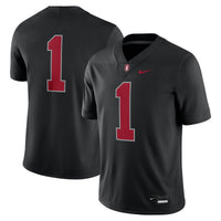 #1 Stanford Cardinal Nike Alternate Game Jersey - Black