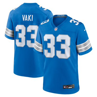 Detroit Lions Sione Vaki Nike Blue Team Game Jersey