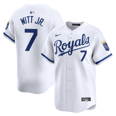 Kansas City Royals Bobby Witt Jr. Nike White Home Limited Player Jersey