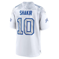 Buffalo Bills Khalil Shakir Nike White 2025 Rivalries Collection Game Jersey