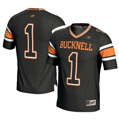 #1 Bucknell Bison GameDay Greats Football Jersey - Black