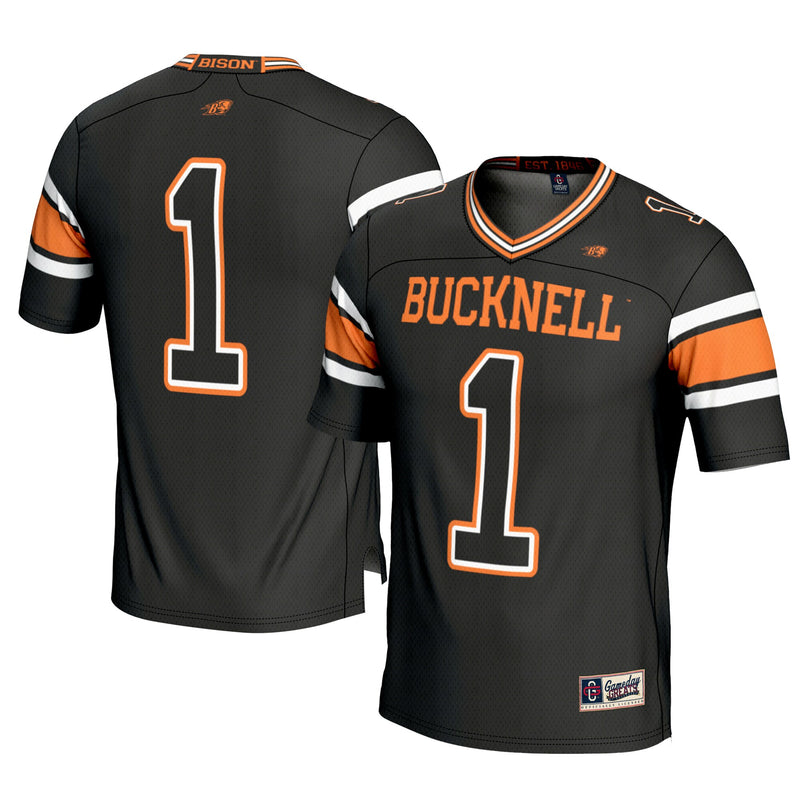 #1 Bucknell Bison GameDay Greats Football Jersey - Black