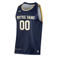 Notre Dame Fighting Irish Under Armour Custom Alternate Basketball Jersey - Navy