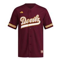 Arizona State Sun Devils adidas Reversible Retro Full-Button Baseball Jersey - Maroon