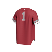 #1 Washington State Cougars GameDay Greats Lightweight Collegiate Baseball Fashion Jersey - Crimson