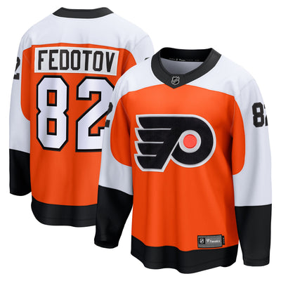 Philadelphia Flyers Ivan Fedotov Fanatics Orange Home Premier Breakaway Player Jersey