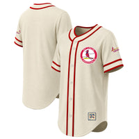 St. Louis Cardinals Stitches Natural Throwback Fashion Jersey