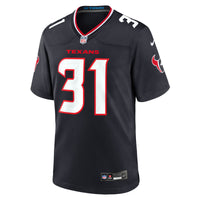 Houston Texans Dameon Pierce Nike Navy Game Jersey