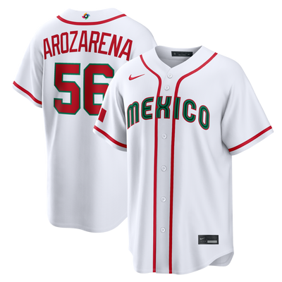 Mexico Baseball Randy Arozarena Nike White 2026 World Baseball Classic Home Stadium Jersey