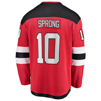 New Jersey Devils Daniel Sprong Fanatics Red Home Breakaway Jersey