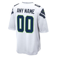 Seattle Seahawks Nike White Custom Game Jersey