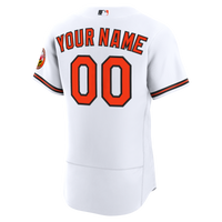Baltimore Orioles Nike White Home Authentic Custom Jersey