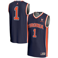#1 Virginia Cavaliers GameDay Greats Lightweight Basketball Jersey - Navy
