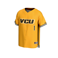 #1 VCU Rams GameDay Greats Lightweight Baseball Fashion Jersey - Gold
