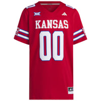 #00 Kansas Jayhawks adidas Alternate Premier Jersey – Red