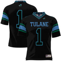 #1 Tulane Green Wave GameDay Greats Football Jersey - Black