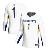 #1 Marquette Golden Eagles GameDay Greats Lightweight Volleyball Jersey - White