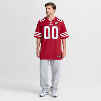 San Francisco 49ers Nike Scarlet 80th Anniversary Custom Game Jersey