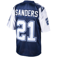 Dallas Cowboys Deion Sanders Mitchell & Ness Navy Big & Tall 1995 Retired Player Replica Jersey