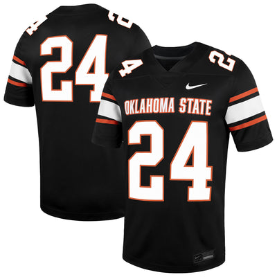 #24 Oklahoma State Cowboys Nike Untouchable Football Jersey – Black