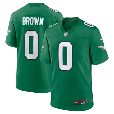 Philadelphia Eagles Marquise Brown Nike Kelly Green Alternate 2 Game Jersey