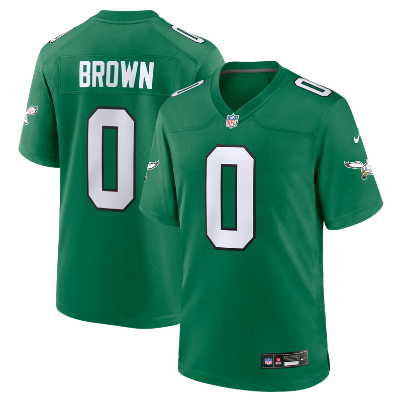 Philadelphia Eagles Marquise Brown Nike Kelly Green Alternate 2 Game Jersey
