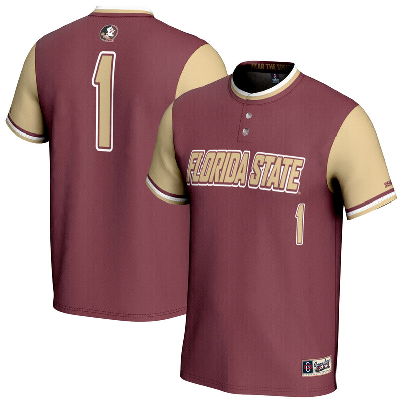 Florida State Seminoles GameDay Greats Lightweight Softball Fashion Jersey - Garnet