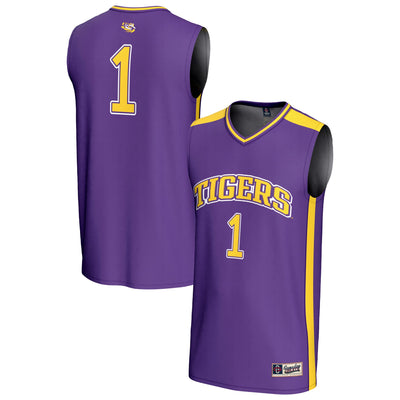 #1 LSU Tigers GameDay Greats Lightweight Basketball Fashion Jersey - Purple