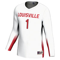#1 Louisville Cardinals GameDay Greats Lightweight Volleyball Jersey - White