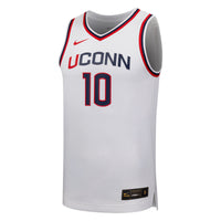 #10 UConn Huskies Nike Replica Basketball Jersey - White
