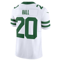 New York Jets Breece Hall Nike Legacy White Vapor F.U.S.E. Limited Jersey