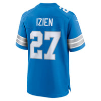 Detroit Lions Christian Izien Nike Blue Team Game Jersey