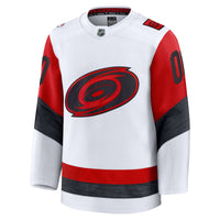 Carolina Hurricanes Fanatics White Away Premium Custom Jersey