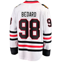 Chicago Blackhawks Connor Bedard Fanatics White Away Breakaway Player Jersey