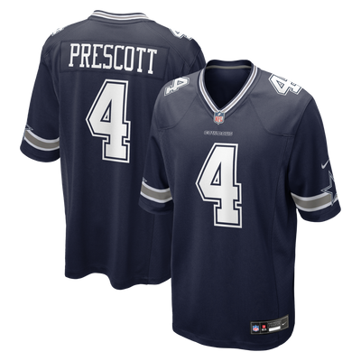Dallas Cowboys Dak Prescott Nike Navy Game Team Jersey