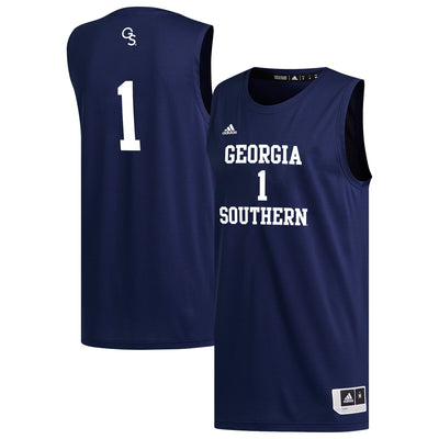 #1 Georgia Southern Eagles adidas Replica Basketball Jersey - Navy