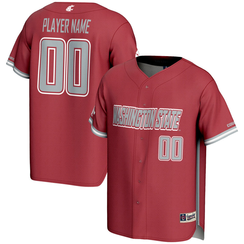 Washington State Cougars GameDay Greats NIL Pick-A-Player Lightweight Baseball Jersey - Crimson