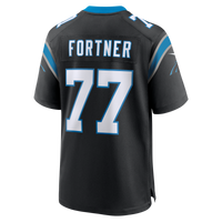 Carolina Panthers Luke Fortner Nike Black Team Game Jersey
