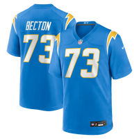 Los Angeles Chargers Mekhi Becton Nike Powder Blue Team Game Jersey