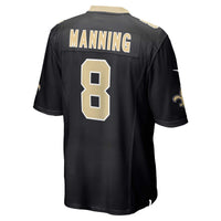 New Orleans Saints Archie Manning Nike Black Retired Player Game Jersey