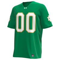 Notre Dame Fighting Irish Under Armour Custom Replica Football Jersey - Kelly Green