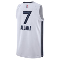 Memphis Grizzlies Nike Association Edition Swingman Jersey - White - Santi Aldama