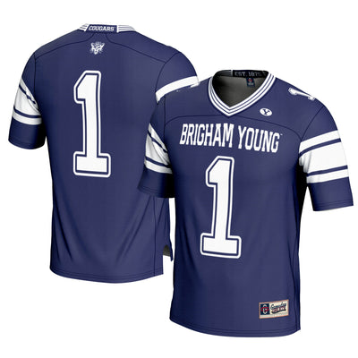 #1 BYU Cougars GameDay Greats Football Jersey - Cardinal