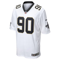 New Orleans Saints Bryan Bresee Nike White Game Jersey