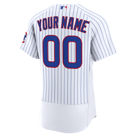Chicago Cubs Nike White Home Authentic Custom Jersey